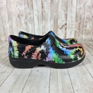 Crocs Women Size 8 Tie Dye Comfort Slip On Clogs Nursing‎ Work Shoes
